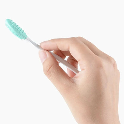 1-20pcs Beauty Skin Care Wash Face Silicone Brush Exfoliating Nose Clean Blackhead Removal Brushes Tools With Replacement Head