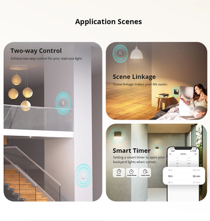 SONOFF ZBMINIR2/ZbminiL2 With/no Neutral Smart Zigbee Switch Two-Way Control Work With Alexa Google Home Yandex Alice Smartthing