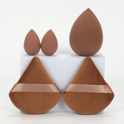 5Pcs Professional Makeup Sponge Set - Soft, Gentle, Multi-Purpose Tools for Perfect Foundation, Powder, and Blush Application