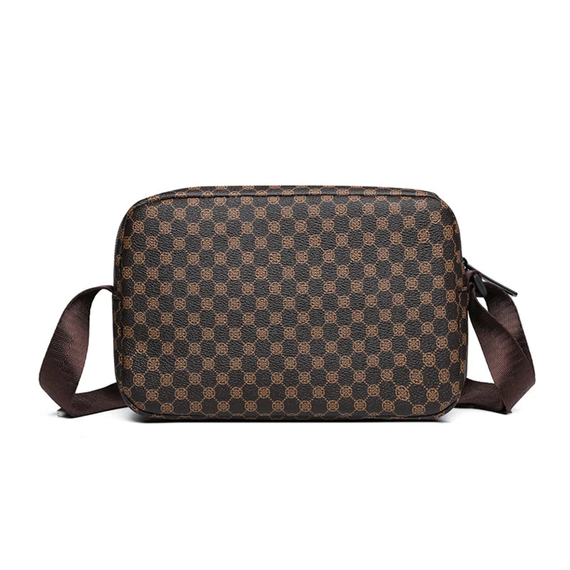 Stylish Patterned Men's Crossbody Bag for Daily Outings Compact Lightweight Versatile Casual Functional Travel Bag