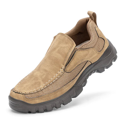 Men's Slip on Loafers Suede Leather Casual Shoes Summer Plus-Size Driving Shoes