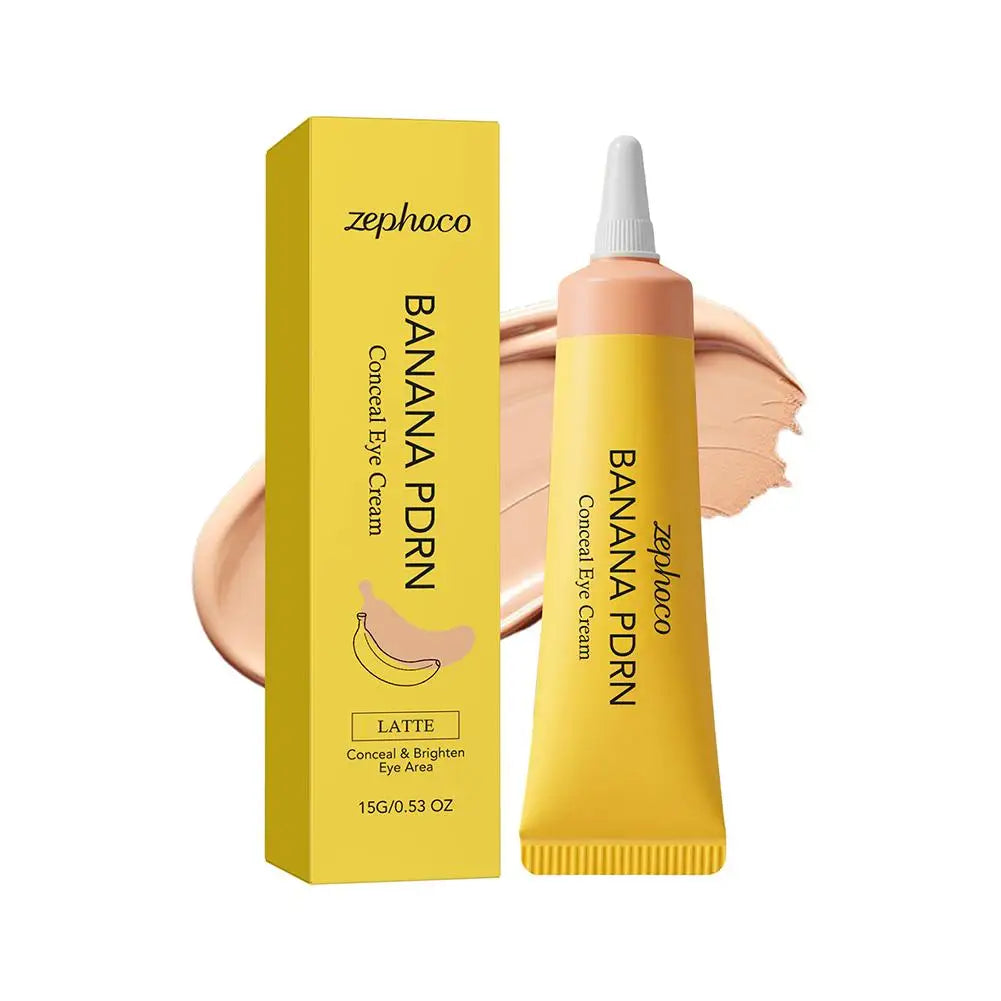 Premium Banana PDRN Eye Dark Circles Blemishes Brightener Concealer Cover Lightweight Non-sticky Under-Eye Concealer Moisturizer