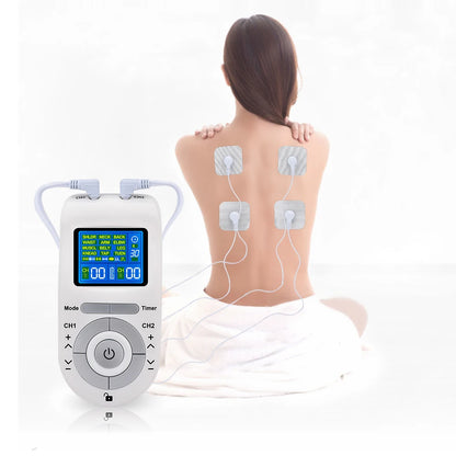 12-Mode TENS Pulse Physiotherapy Machine Full Body Back Massager 40-level Muscle Electrostimulator Relaxation Treatment Health