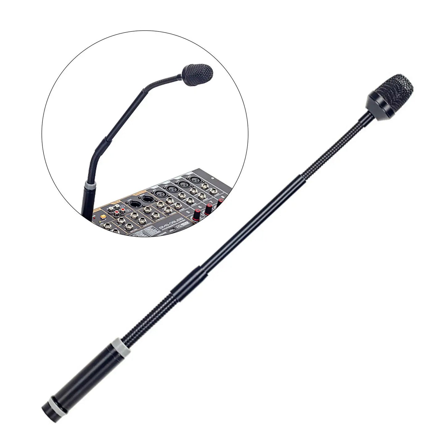 Dynamic Mic Flexible Adjustable Professional Plug and Play Low Noise Mixer Dedicated Disc XLR Mic Dynamic DJ Mic Gooseneck Mic