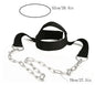 Gym Fitness Weight Bearing Cap Adjustable Neck Harness with Steel Chain Neck Trainer Neck Muscle Power Training