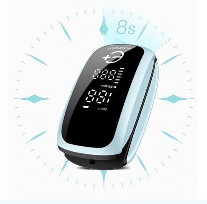Rechargeable Medical Oximeter Strap Lanyard Fingertip Pulse Oximeter Blood Oxygen Saturation Monitor Digital LED Display Child