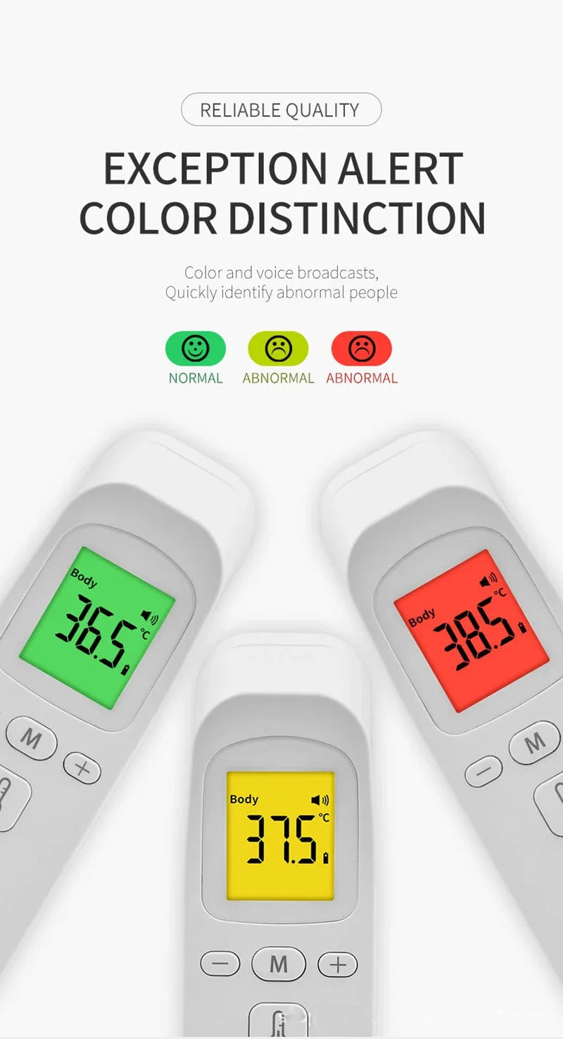 Household Infrared Thermometer Digital Non Contact LCD Laser Thermometer Tool Handheld IR Temp Pyrometer Finger Pulse Oximeter