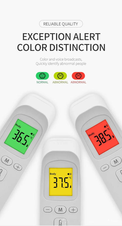 Household Infrared Thermometer Digital Non Contact LCD Laser Thermometer Tool Handheld IR Temp Pyrometer Finger Pulse Oximeter