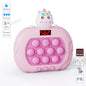 Electronic Pop Light Up Game Handle Toys for Children Adults Fidget Anti Stress Relief Toys Chases Light Game Console Xmas Gifts
