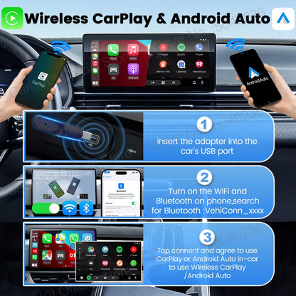Mini 5 Pro CarlinKit 5.0 Wireless CarPlay Dongle Wireless Android Auto Adapter AI Smart Box Car Intelligent Systems For OEM Car