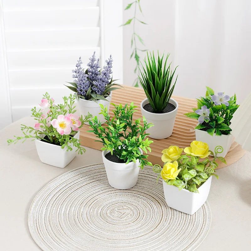 1SET Simulation Plant Potted Plant, Suitable For Commercial Office Counter, Living Room, Study, Courtyard, Home Decoration