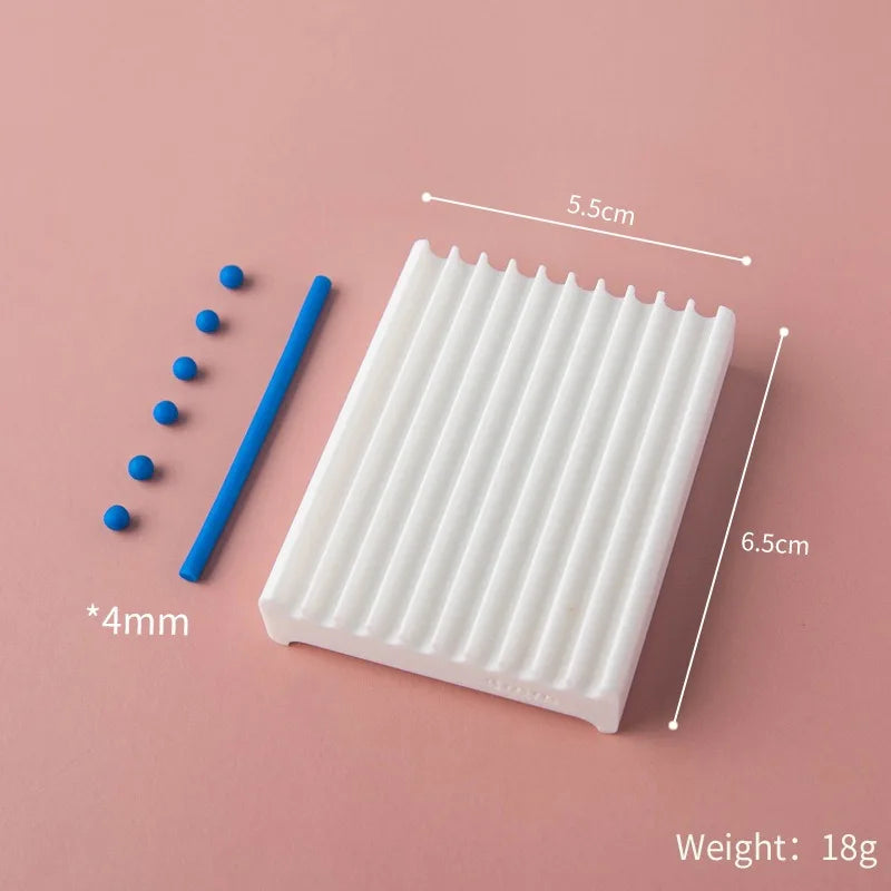 2-in-1 Rubbing Strip Soft Ball Mold Pottery Hand Rolling Shaping Maker for Clay Bead DIY Jewelry Earring Handmade Craft Supplies