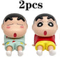 Crayon Shin-Chan Anime Figure Phone Holder Kawaii Desktop Ornaments Phone Support Mini GK Collection Decoration Toys Girls Gifts