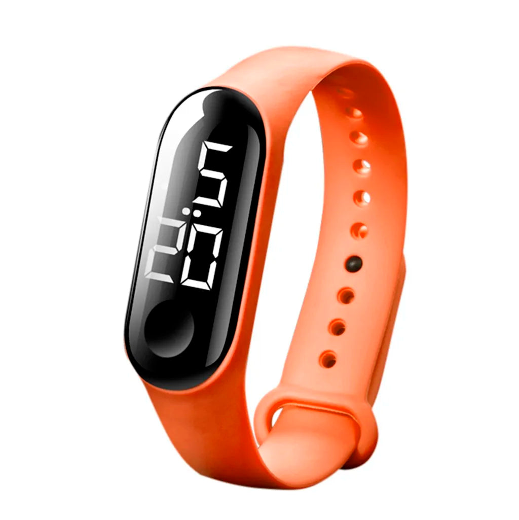 Man Woman LED Electronic Sport Watch Luminous Sensor LED Student Adult Couple Electronic Watch With Shell Adjustment Watch