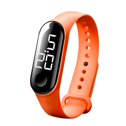 Man Woman LED Electronic Sport Watch Luminous Sensor LED Student Adult Couple Electronic Watch With Shell Adjustment Watch