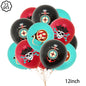 Pirate party napkins plates cups Tablecloths Banner Pirate skull balloon kids Caribbean Pirate themed birthday party decoration
