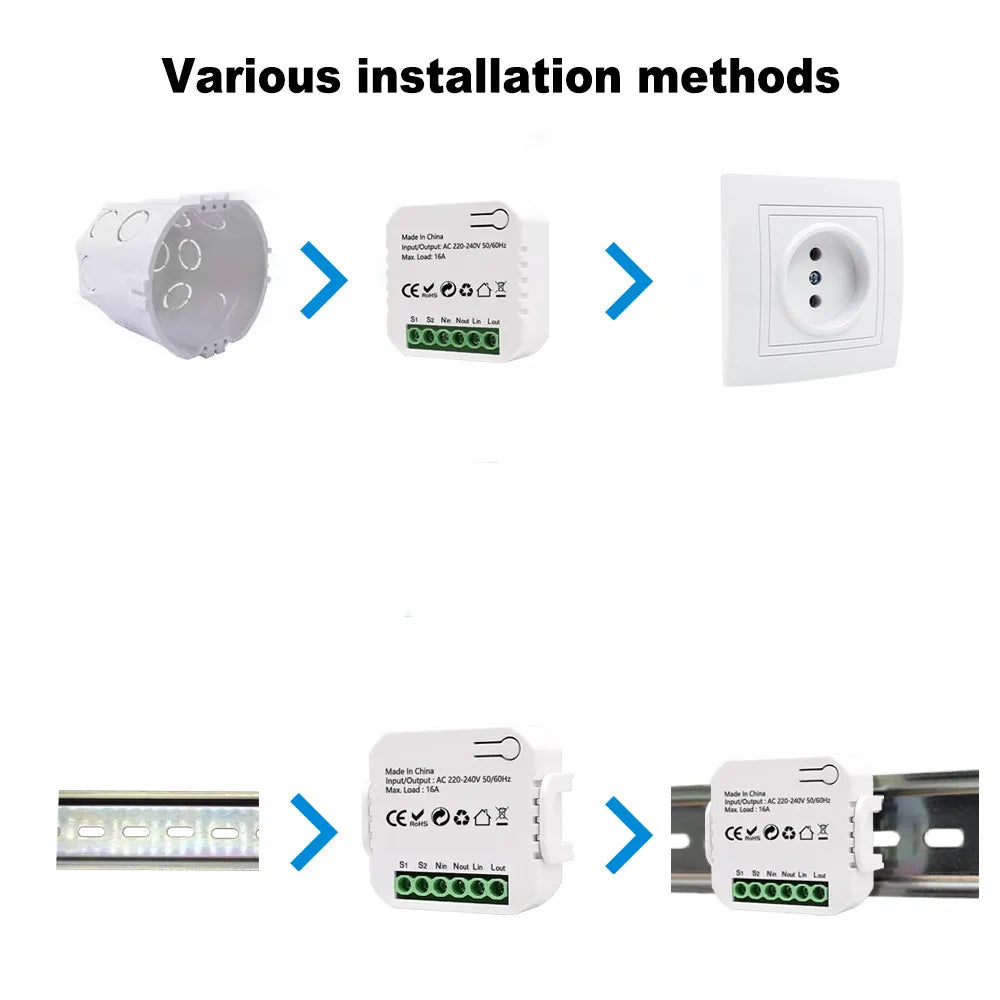 Smart ZigBee Socket Switch Module KWh Meter Energy Monitor Timer 16A Overload Protect Support Google Home Alexa
