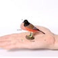 Hand Painted Simulation Bird Model Figures Toucan Peacock Owl Flamingo, Early Cognition Toy Cake Decoration For Children