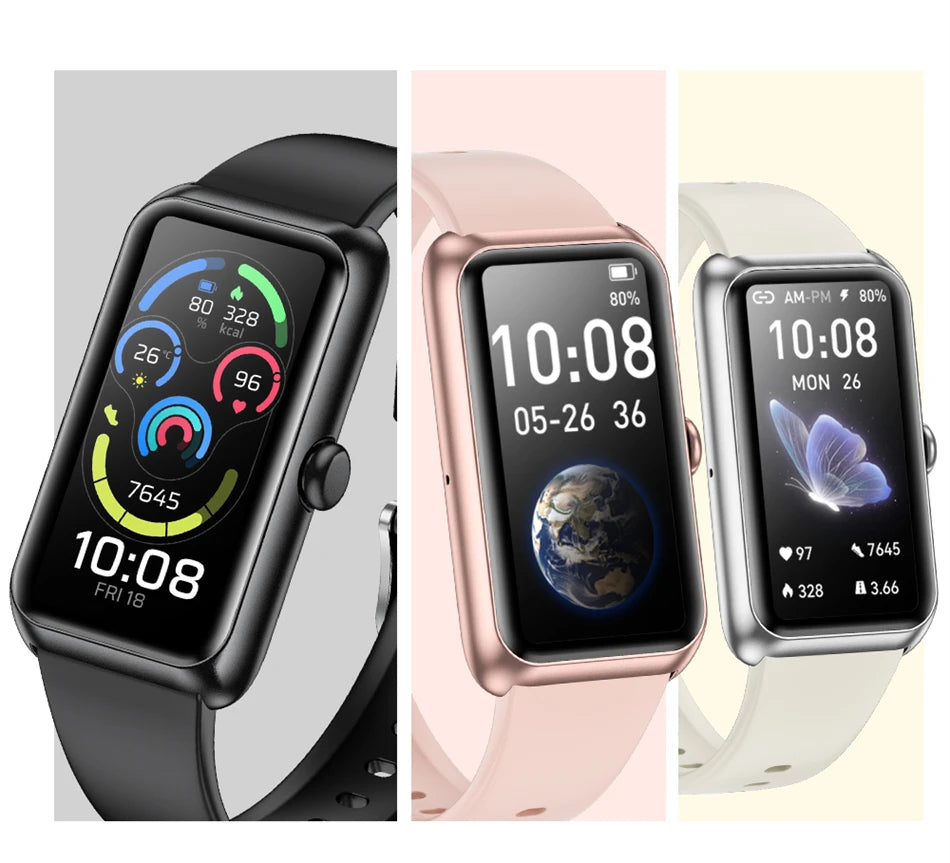 LIGE Fashionowy Smartwatch z Pełnym Ekranem Dotykowym Męski Damski Przypomnienie o Połączeniach Bransoletka Damska 100+ Trybów Sportowych Monitor Tętna Smartwatch