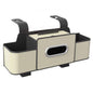 Multifunctional Car Organizer with Cup Holder Tissue Box and Hooks Vehicle Seat Back Hanging Storage Box Travel Accessories