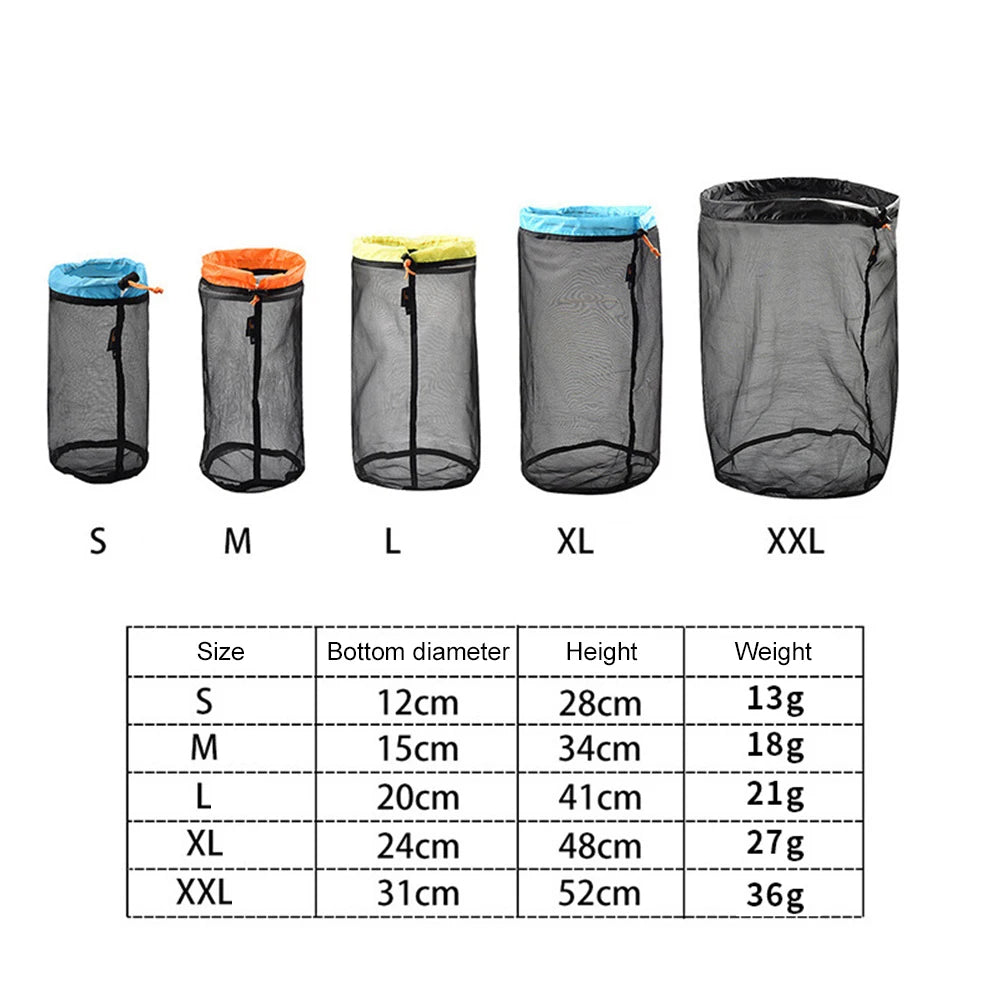 Compression Bag Portable Waterproof Drawstring Travel Sundry Bag Dustproof Space Saving Carry Pouch for Camping Travel Hiking