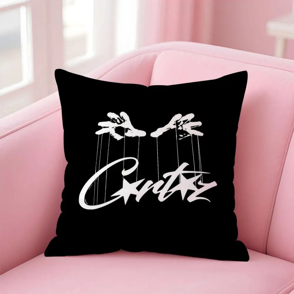 Fashion Brand C-CorteizS Cushion Cover Soft Plush Throw Pillow Cushion Cover｜Double-Sided Pillow Case for Sofa Home Decor