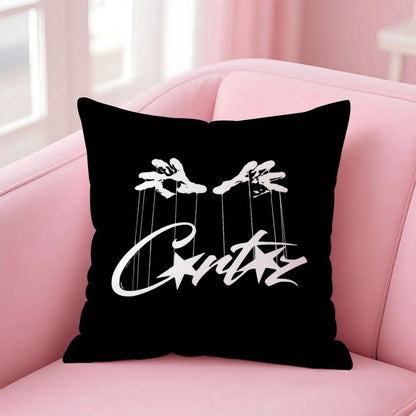 Fashion Brand C-CorteizS Cushion Cover Soft Plush Throw Pillow Cushion Cover｜Double-Sided Pillow Case for Sofa Home Decor