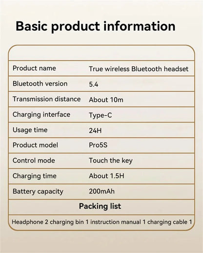 New Arrival True Wireless TWS In Ear Headphones Dynamic Sound Noise Cancelling Bluetooth Earbuds Long Battery Life Sports