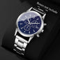 1/2PCS Fashion Men's Watches Set Casual Analog Quartz Business Watch Men Wristwatch Reloj Hombre（Without Box）