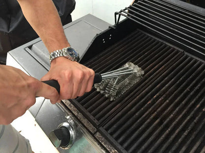 Barbecue Grill BBQ Brush Clean Tool Grill Accessories Stainless Steel Bristles Non-stick Cleaning Brushes Barbecue Accessories