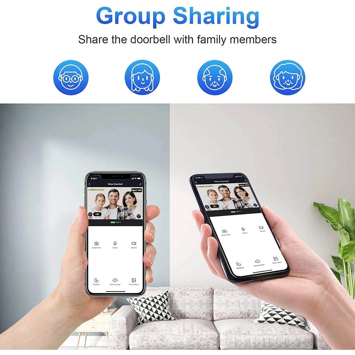 Bezprzewodowa kamera dzwonkowa 1080P WiFi Smart Door Bell Tuya Smart Home Security Detekcja ruchu Night Vision Intercom Dzwonek