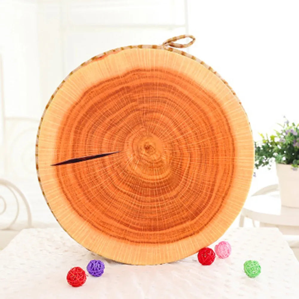 Cartoon Fruits Print Round Bar Chair Cushion Cover Anti-Slip Seat Cushion Slipcover Soft Stool Cushion Covers For Living Dining