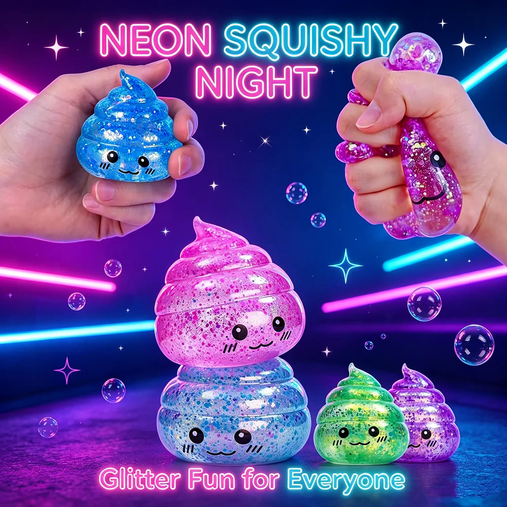 Novelty Squishy Poo Stress Ball Squishies Toys Maltose Funny Stretch Squeeze Fidget Toys for Adults Stress Relief Prank Gift