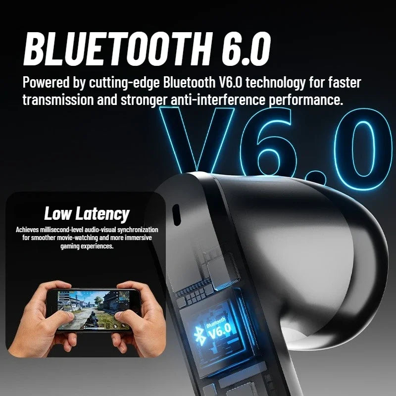 Zombies Cat Real Time Ai Translator Headphone Alloy Mecha Bluetooth 6.0 Earphone Immersive Stereo TWS Wireless Earbuds with APP