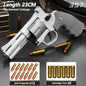Continuous Firing ZP5 357 Revolver Launcher Pistol Soft Dart Bullet Toy Gun CS Outdoor Game Weapon for Kids Adult