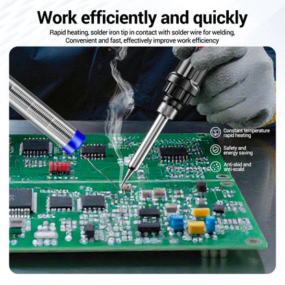Digital Display Electric Soldering Iron ANENG SL105 Adjustable Temperature EU/220V US/110V Portable Kit Weld Solder Repair Tools