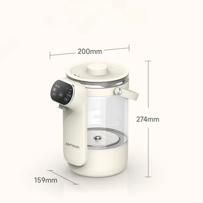 Instant Hot Water Dispenser with 12 Temperature Settings Touch Control Borosilicate Glass Tank Child Lock for Tea Coffee Use
