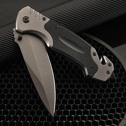 Portable Multifunctional Folding Survival Knife with Sharp Pocket Knife Suitable for Outdoor Camping and Wilderness Survival