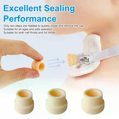 Multiple Sizes Tracheostomy Tube Holder Silicone Plug Reusable Trach Silicone Sleeve Sealing Cap Suitable For Tracheostomy Tube