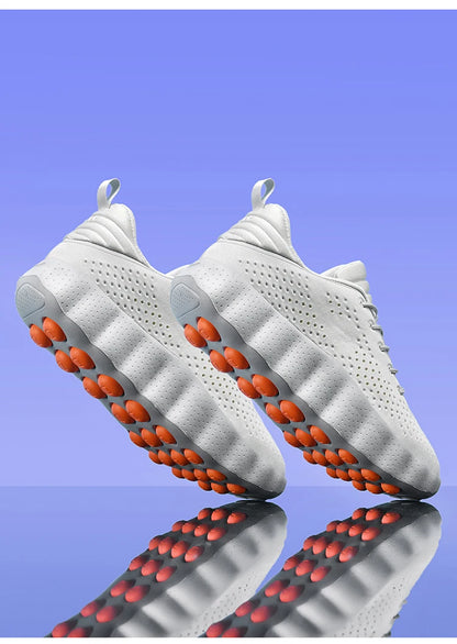 ClaWave Men Women Running Shoes Massage Particles Supercritical Cushioning Breathable Knit Sports Sneakers Non-slip Walking Shoe