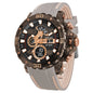 SMAEL 8136 Dual Display Military Watch for Men - 50M Waterproof LED Alarm Chronograph Stopwatch Shock Resistant