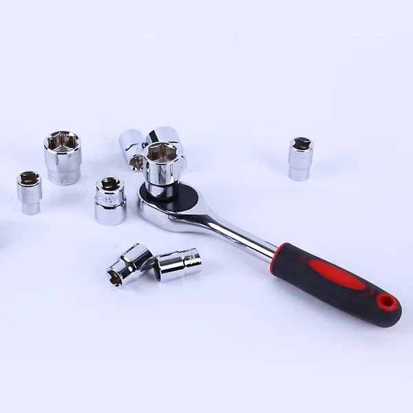 Portable 12PCS Bike Repair Tool Kit Multifunction Socket Wrench Set for Motorcycle Auto Boat Hardware Repair