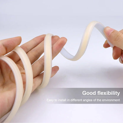 1-35M COB Strip Light Pure Silicone Tube 288LEDs/M High Bright Flexible String Lamp Waterproof 220V 110V For Villa Garden Yard