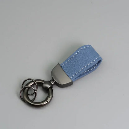 Short Lovely Leather Keychain Vintage Personalized Keyring Custom Logo Name Car Key Holder Chain Laser Engrave Women Charm Gift