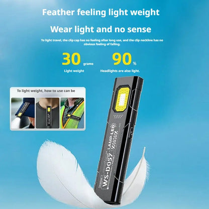 Keychain Flashlight USB-C Rechargeable 400mAh 550 Lumens Multifunctional Lighting Durable Mini Auto Repair Hat Clip Work Light