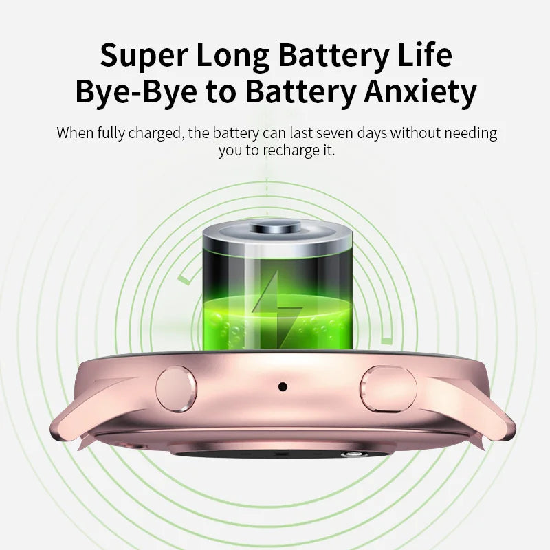 LIGE Nowy Smartwatch z Pomiarem Temperatury Ciała Damski Męski Ekran HD 360 Odbieranie Połączeń Wybieranie Połączeń Smartwatch Męskie Zegarki dla Kobiet Bransoletka