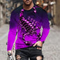 Scorpion 3D Print Long Sleeve Round-Neck Fashion Animal Pattern Men's T-Shirts Streetwear Pullovers Tops Loose Casual Man Tees