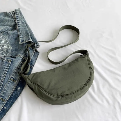 Thickened Waterproof Fabric Armpit Bags for Women's Versatile Dumpling Bag for Women Daily Use Single Shoulder Crossbody Bag