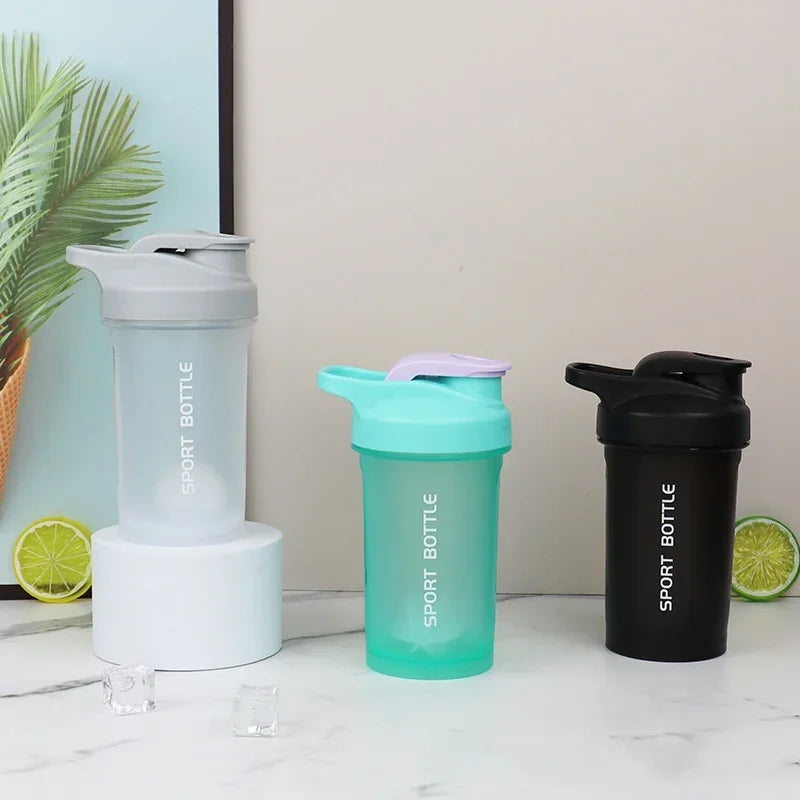 300ml Portable Protein Shaker Bottle, Leak Proof Water Bottle for Gym Outdoor Fitness Training, Sport Mixing Cup