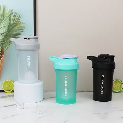 300ml Portable Protein Shaker Bottle, Leak Proof Water Bottle for Gym Outdoor Fitness Training, Sport Mixing Cup